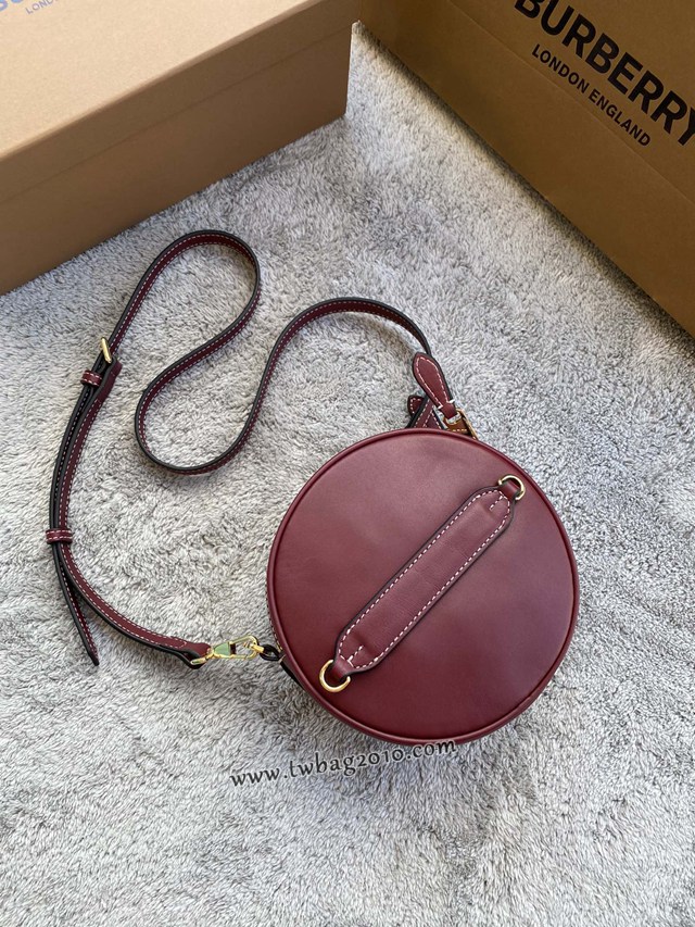 Burberry專門店新款圓形Louise圓餅路易絲包 巴寶莉鞣制皮革女士斜挎小圓形包 yxb1486